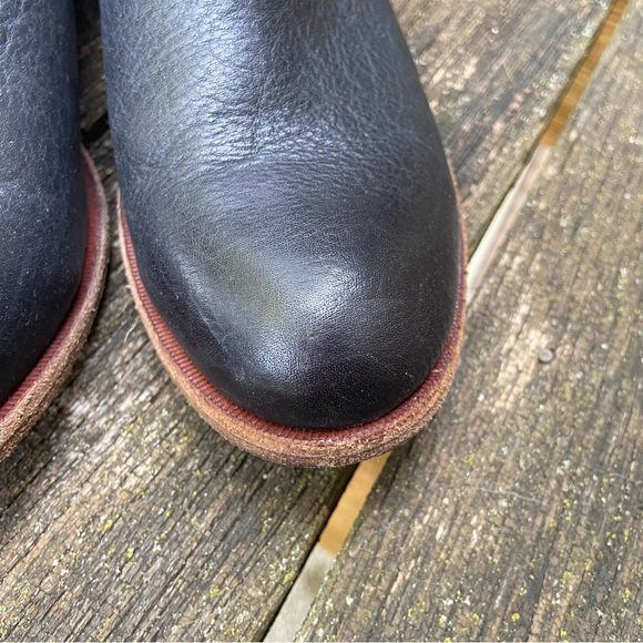 Kork Ease Velma Black Leather Chelsea Boots - Sz 8 - Picture 6 of 10